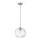 Z-Lite Chloe 1 Light Pendant, Brushed Nickel & Clear 490P10-BN - alternate 2
